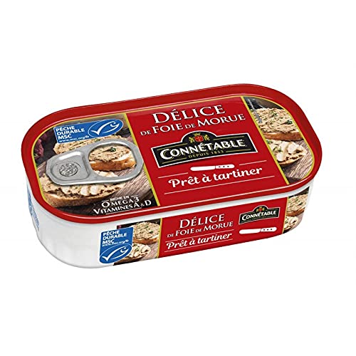CONNETABLE - Délice De Foie De Morue Msc 80G - Lot De 4