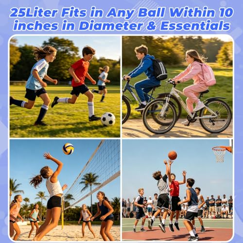 Image of Soccer Bag, Youth Drawstring Backpack for Volleyball Basketball Sports