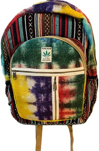 Himalayan Group All Natural Multi Pocket Pure Hemp Mochila para portátil #8