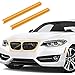 Herbests Streifen Kühlergrill Einsatz Zierleiste für BMW 5er F07 F10 F11 2011-2016 F18,Auto Frontgrill Abdeckung Dekoration Trim 2 Stück Kompatibel für BMW X1 F48 X2 F39 Autozubehör