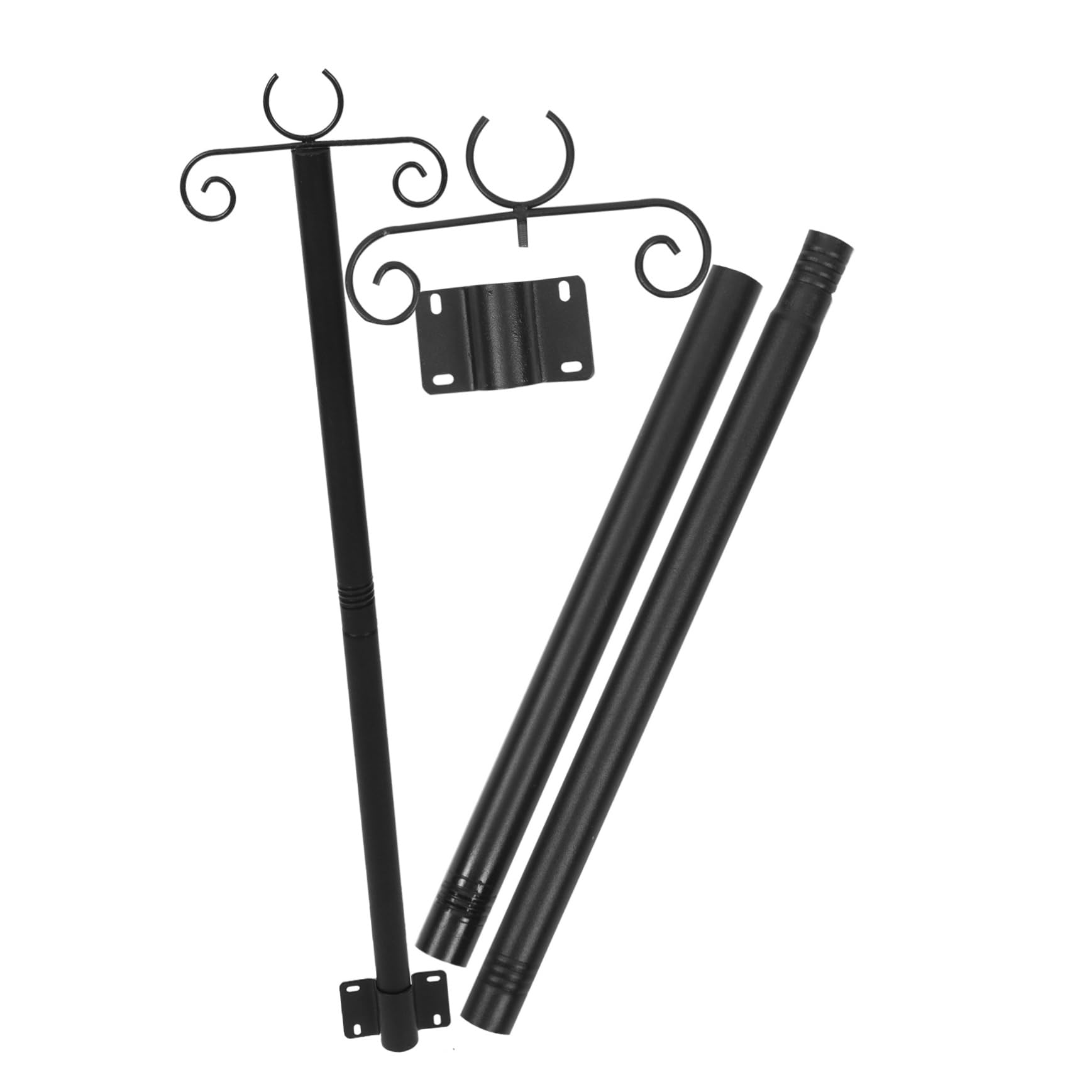 2ensembles Poteaux Lumineux Extérieurs Inoxydable De Supports Pour Suspensions De Lumières Et Mangeoires à Oiseaux Installation Facile Et Pour Et Jardins