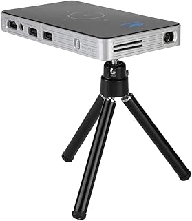 Video Projector, 2.4G/5G Wifi Mini DLP Projector Portable 2500 Lumens 16G Intelligent DLP Remote Projector support 4K 1080P/HDMI/USB/TF Card/Bluetooth 4.1 Built-in CPU Quad-core ARM.(uk)