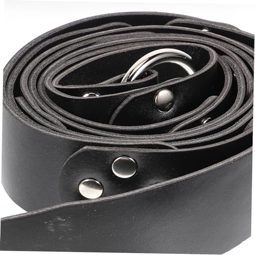 Medieval Belt Buckle Braided Sword Holder Belt for Men Renaissance Vintage Style3