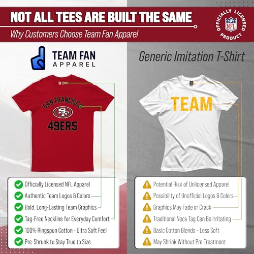 Image of NFL Gameday Cotton Blend T-Shirt for Men and Women - Licensed