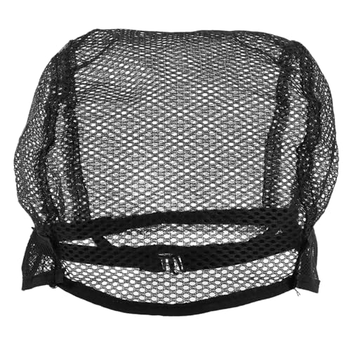 FRCOLOR 2Pc Adjustable Black Mesh Wig Caps for Making Wigs Durable Stretchy Fix Wig Hair Net Easy to Clean Head Cover for Hair Weaving and Styling