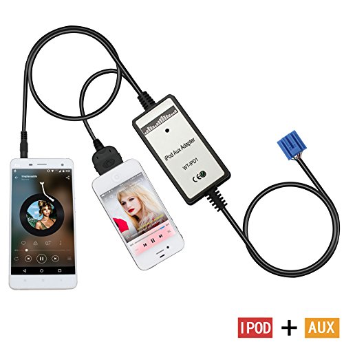 Aux Interfaceï¼ŒYomikoo AUX Adapter Audio Car Digital Music Cd Changer 3.5mm Aux Input Adapter for Honda 2.3 1998-2002 Accord, 1999-2005 Civic, 1999-2004 CRV, 1999-2004 Odyssey, Acura 2000-2003 CL