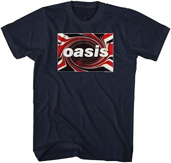Oasis - Mens Union Jack Logo Short Sleeve T-Shirt
