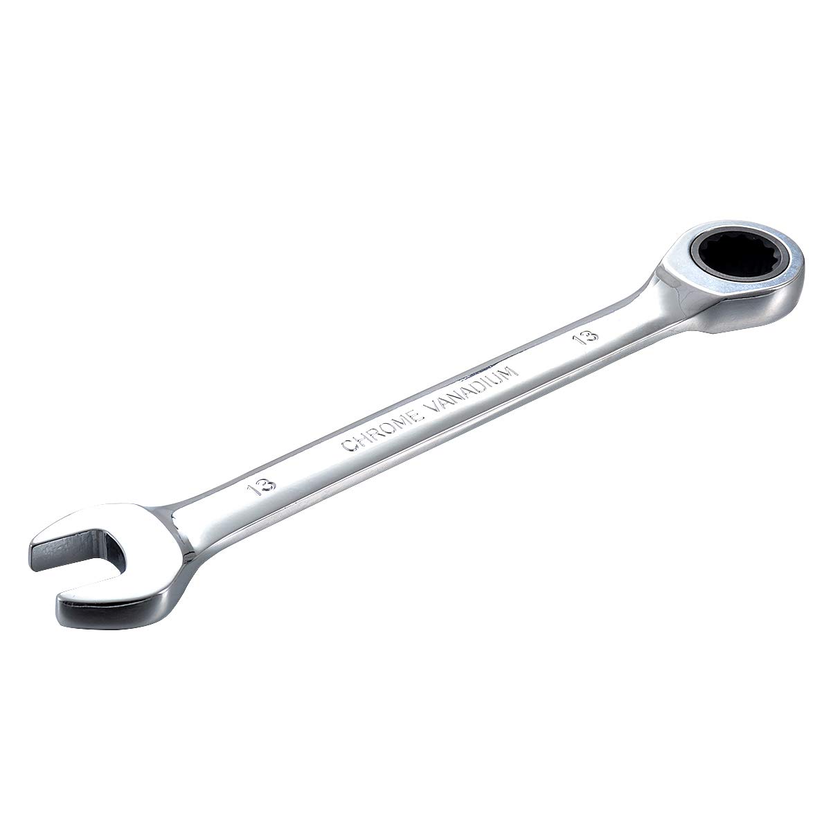 Clé à Cliquet Fixe 13mm KATUR en Acier Chrome Vanadium pour Serrage Métrique