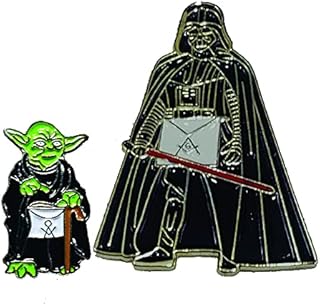 Cartoon Masonic Tie Pins (Galactic Enemies)