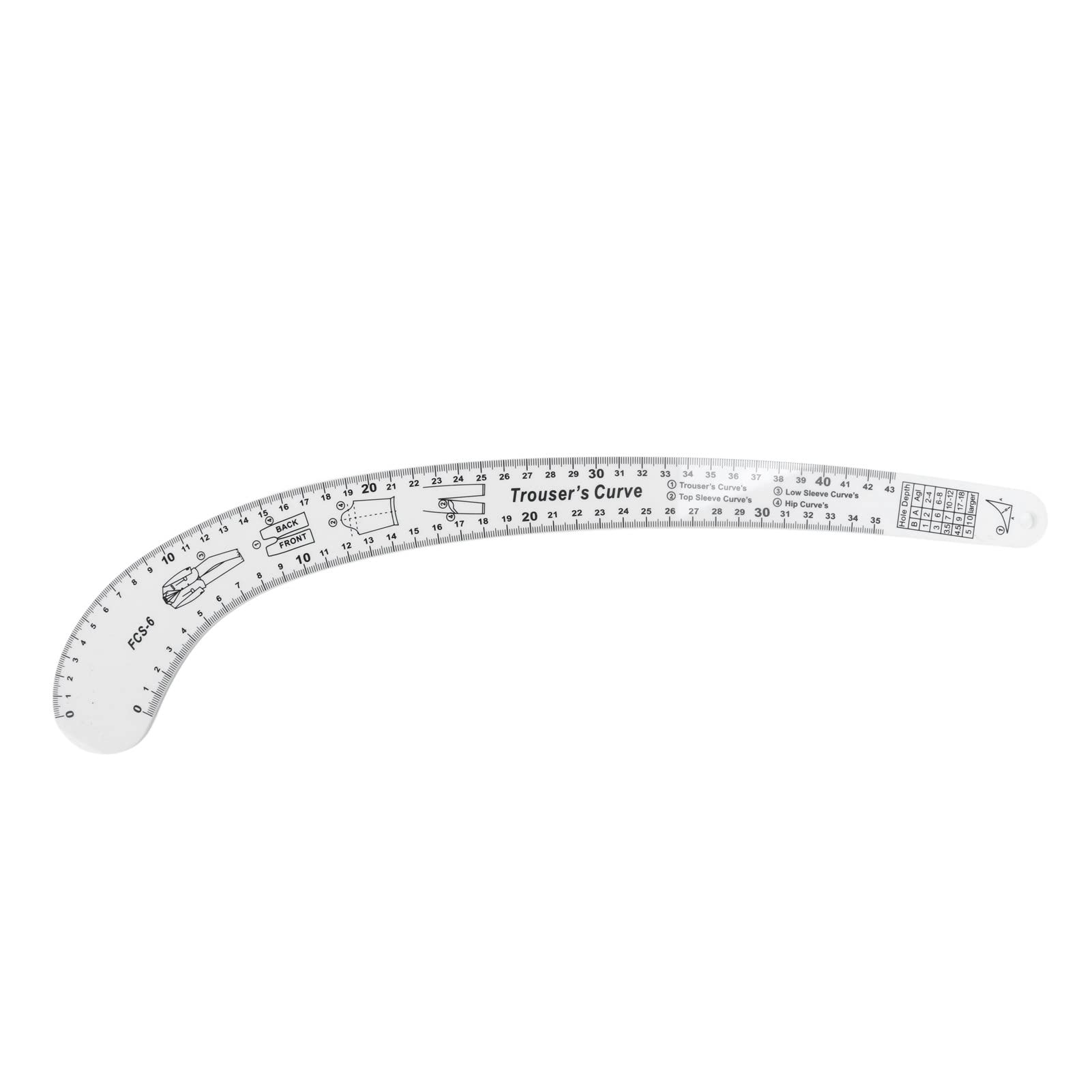 Set di 7 righelli per cucire francesi, set di righelli per sartoria, scala trasparente, alla moda, set di righelli da cucito multiuso per realizzare disegni