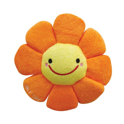 冷えずきんちゃん ノルコーポレーション 犬用おもちゃ カラフルフラワー オレンジのサムネイル