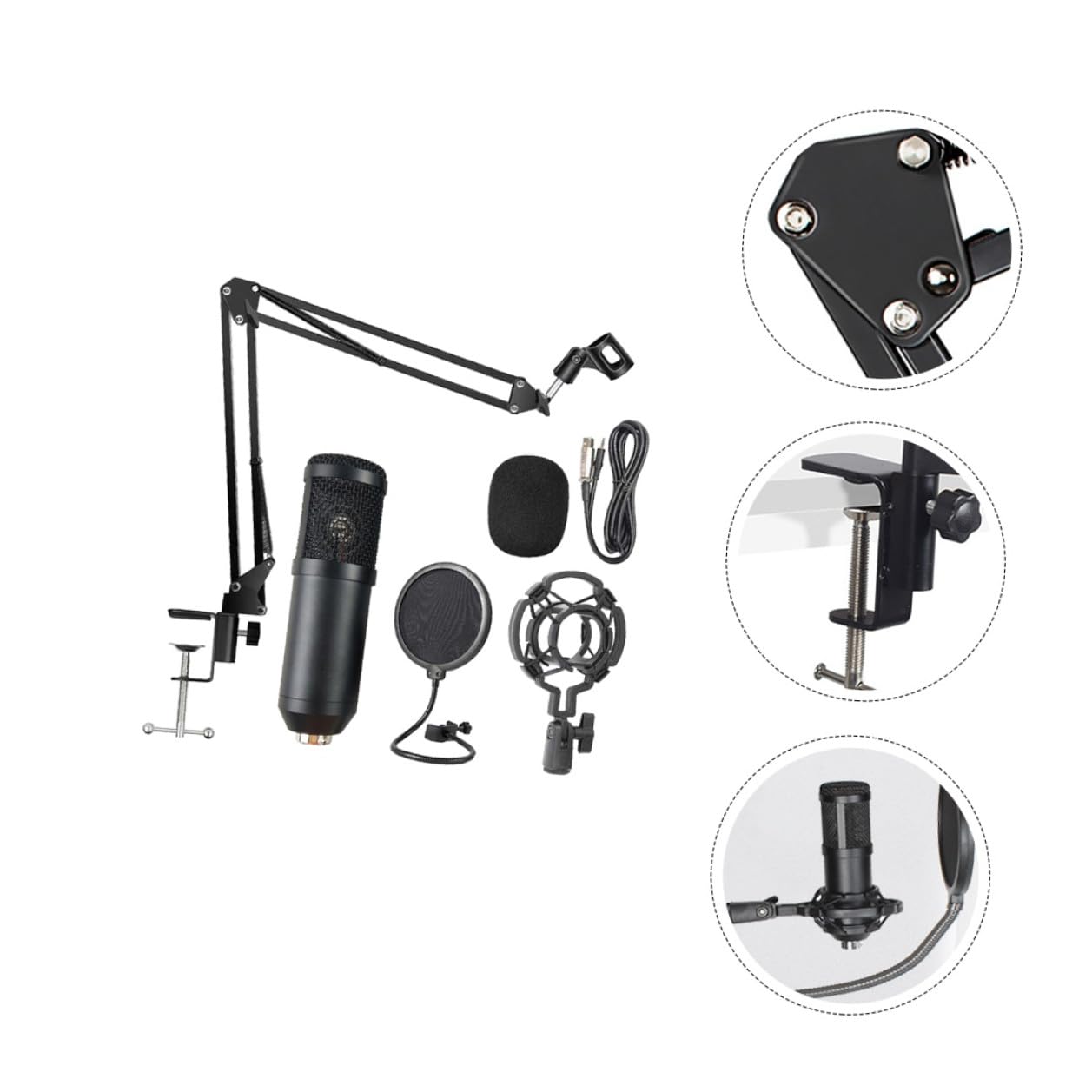 Microfono Condensatore USB Cardioide per Cattura Precisa Design in Lega di Alluminio Colore Casuale per Streaming e Registrazione Vocale per Studi di Registrazione e Gaming