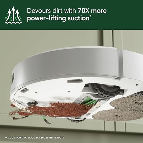 Image of iRobot Roomba Plus 405 (G185) Combo Robot Vacuum & Mop with AutoWash Dock - Spinning Mop Pads, Self-Empties, Pad Washing & Drying, Self-Cleaning, Pad-Lift, LiDAR Navigation