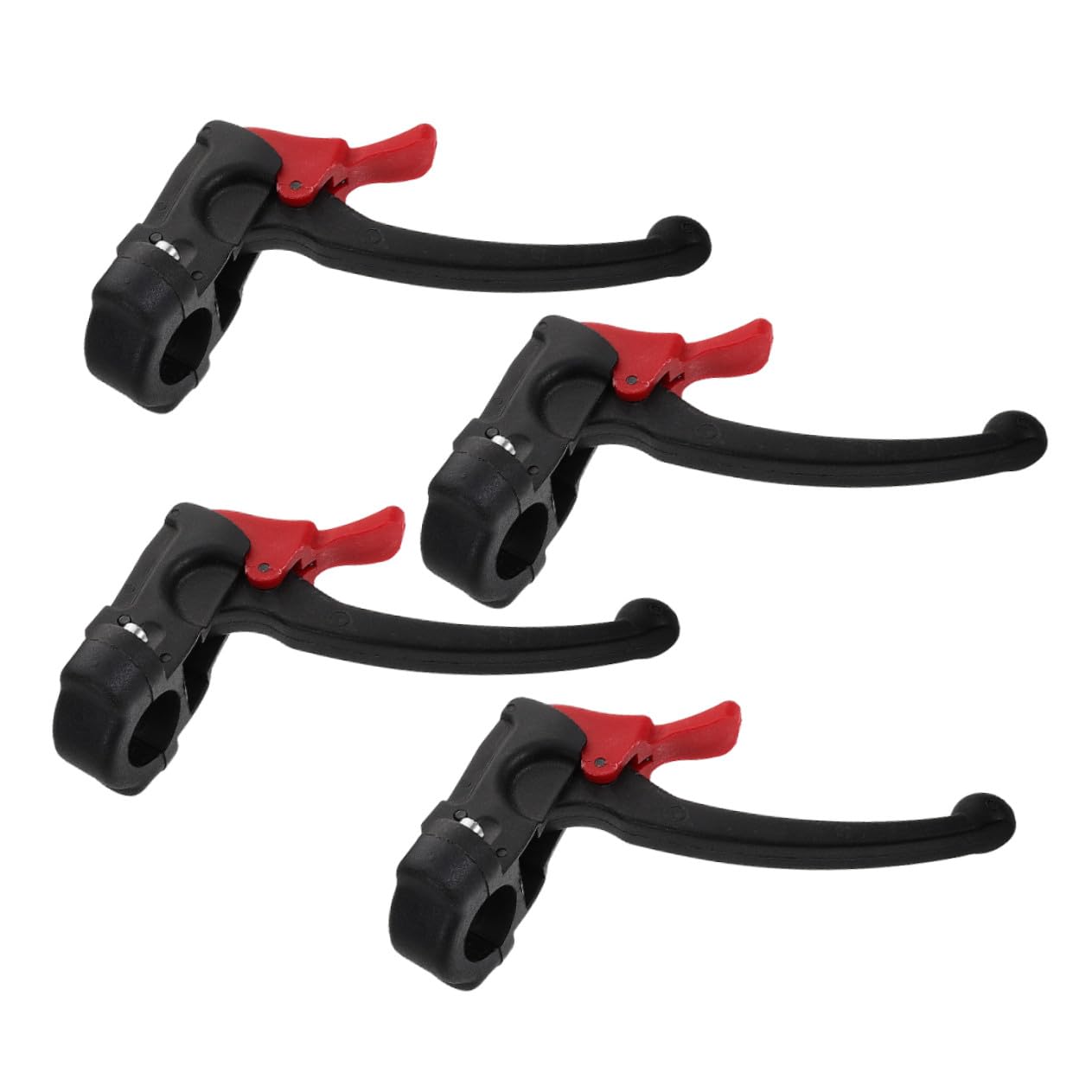 2pares Manijas de Freno para Silla de Ruedas Extensibles de Plástico Autoblocantes para Frenos de Mano de Repuesto para Mantenimiento de Sillas de Transporte