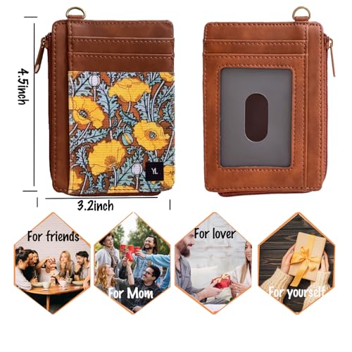Wallet Rfid Card Holder Credit Cardholder for Women Men Thin Pocket Card Case Small Slim Minimalist Keychain Wristlet Wallets Leather3