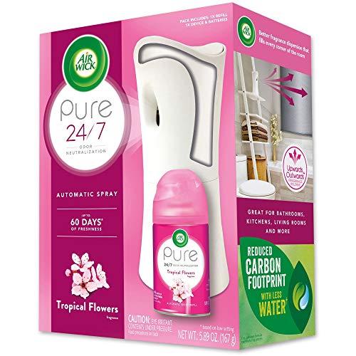 Air Wick Pure Freshmatic Automatic Spray Kit (Gadget + 1 Refill), Tropical Flowers, Air Freshener