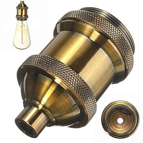 CHXIHome E27 Retro Vintage Aluminum Lamp Holder Screw Thread Light Socket for Pendant Light Light Socket Lamp Bases