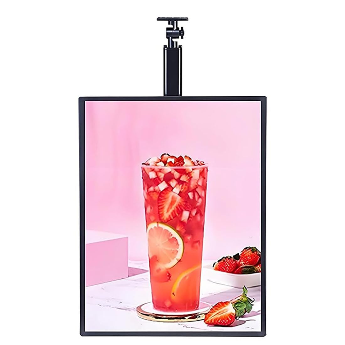 Komercyjny ekran reklamowy LED z regulowanym wysięgnikiem teleskopowym do sklepu detalicznego Digital Signage