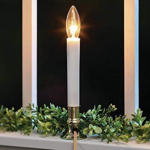 Miniatura 6 de Paquete de 25 bombillas transparentes con punta torpedo E12 para candelabros, bombillas transparentes para candelabros, lámparas de vela eléctricas