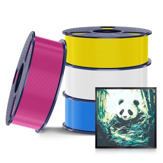 SUNLU CMYK Lithophane PLA Filament 1.75mm, 4kg 3D Printer Filament Bundle, Compatible with AMS and Regular FDM 3D Printers, 4kg in Total, 1kg per Spool, 4 Packs, 4 Colors, White+Cyan+Magenta+Yellow