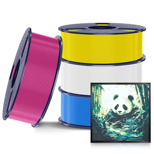 Image of SUNLU CMYK Lithophane PLA Filament 1.75mm, 4kg 3D Printer Filament Bundle, Compatible with AMS and Regular FDM 3D Printers, 4kg in Total, 1kg per Spool, 4 Packs, 4 Colors, White+Cyan+Magenta+Yellow