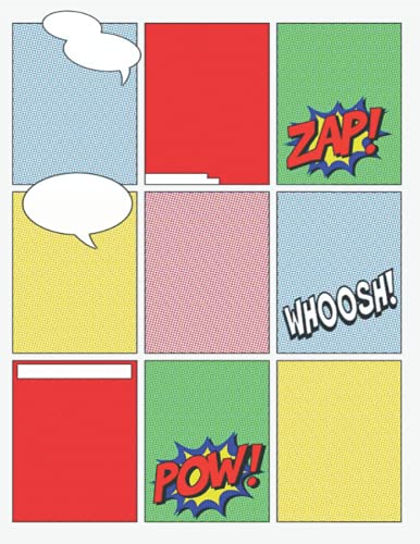 Blank Comic Book: High Quality Paper - Create Your Own Comic Strip, 120 Pages, 8"x11", Blank Comic Panels, Design and Draw Your Own Comic: Customize, Design, or Fill in Your Cover (Blank Comic Books)