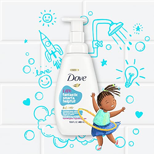 Dove Foaming Body Wash For Kids Cotton Candy Hypoallergenic Skin Care, 13.5 Fl Oz, Pack Of 4 #TOP4