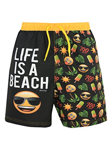 Emoji Pantaloncini da Bagno Ragazzi Noir 11-12 Anni