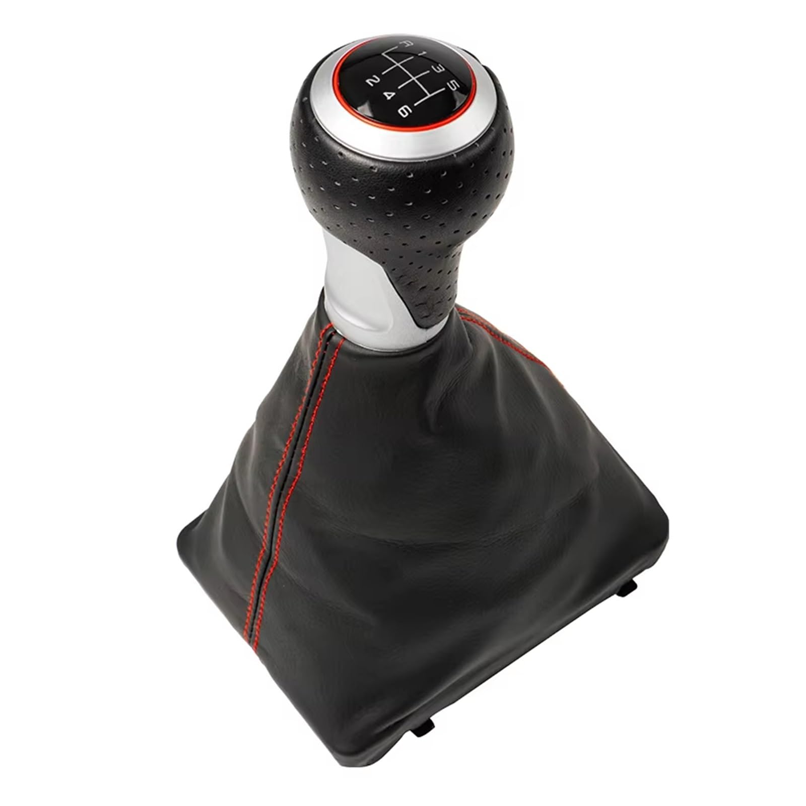 Srvsqtptvk B0548 Car Shift Knob For A6 C6 2004-2012 Shifter Lever Replacement Manual Gear Shift Knob Pu Gaiter Boot(B0548)