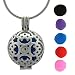 AromaRain Vintage Hearts Essential Oil Diffuser Necklace - 316L Surgical Stainless Steel Cage Locket For Aromatherapy - With 24" Snake Chain and 5 Poms For Oils