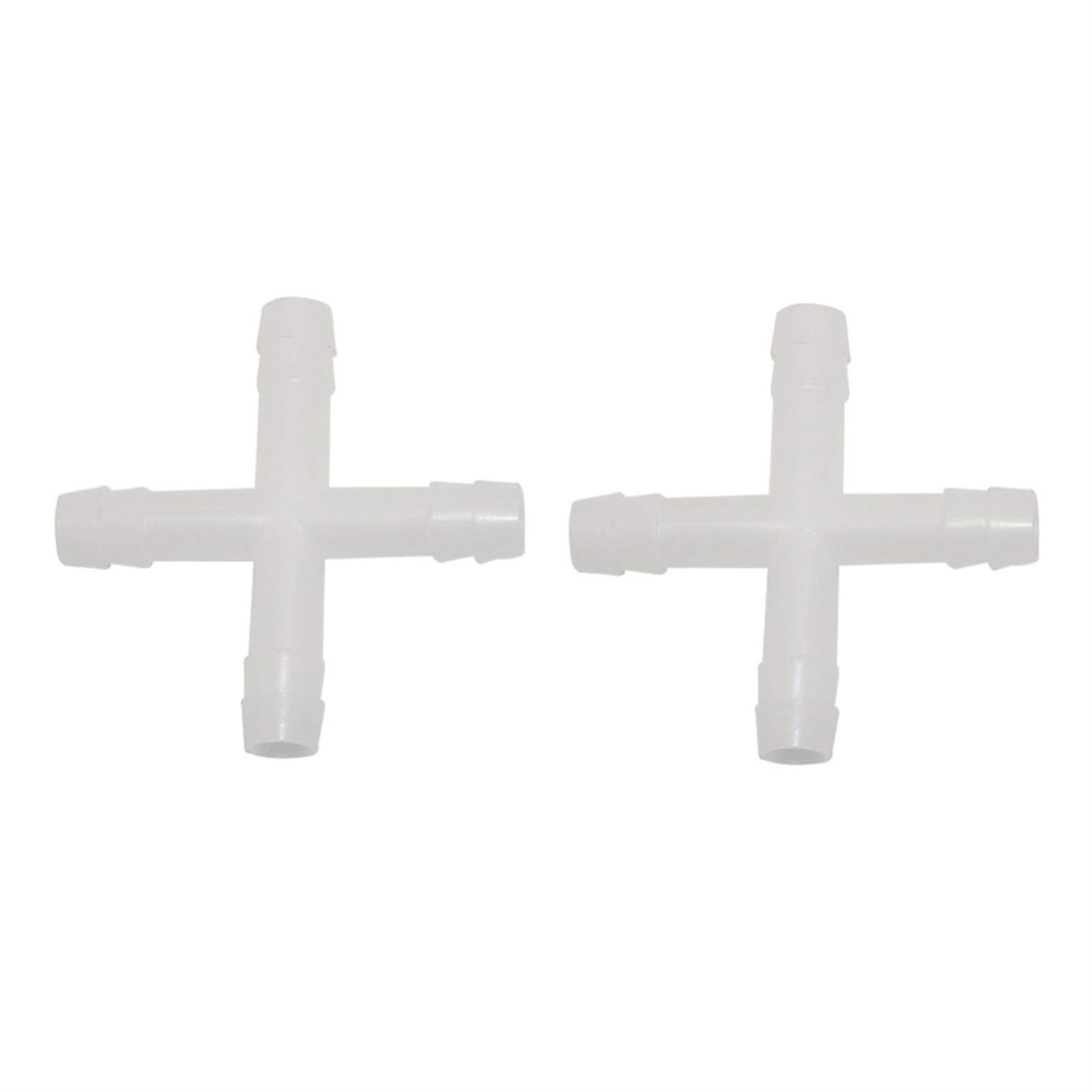 Garden Plumbing 4-Way Connector with 10mm Cross Quick Connectors Agriculture Garden Irrigation Pipe Fittings Hose Splitter 200 Pcs
