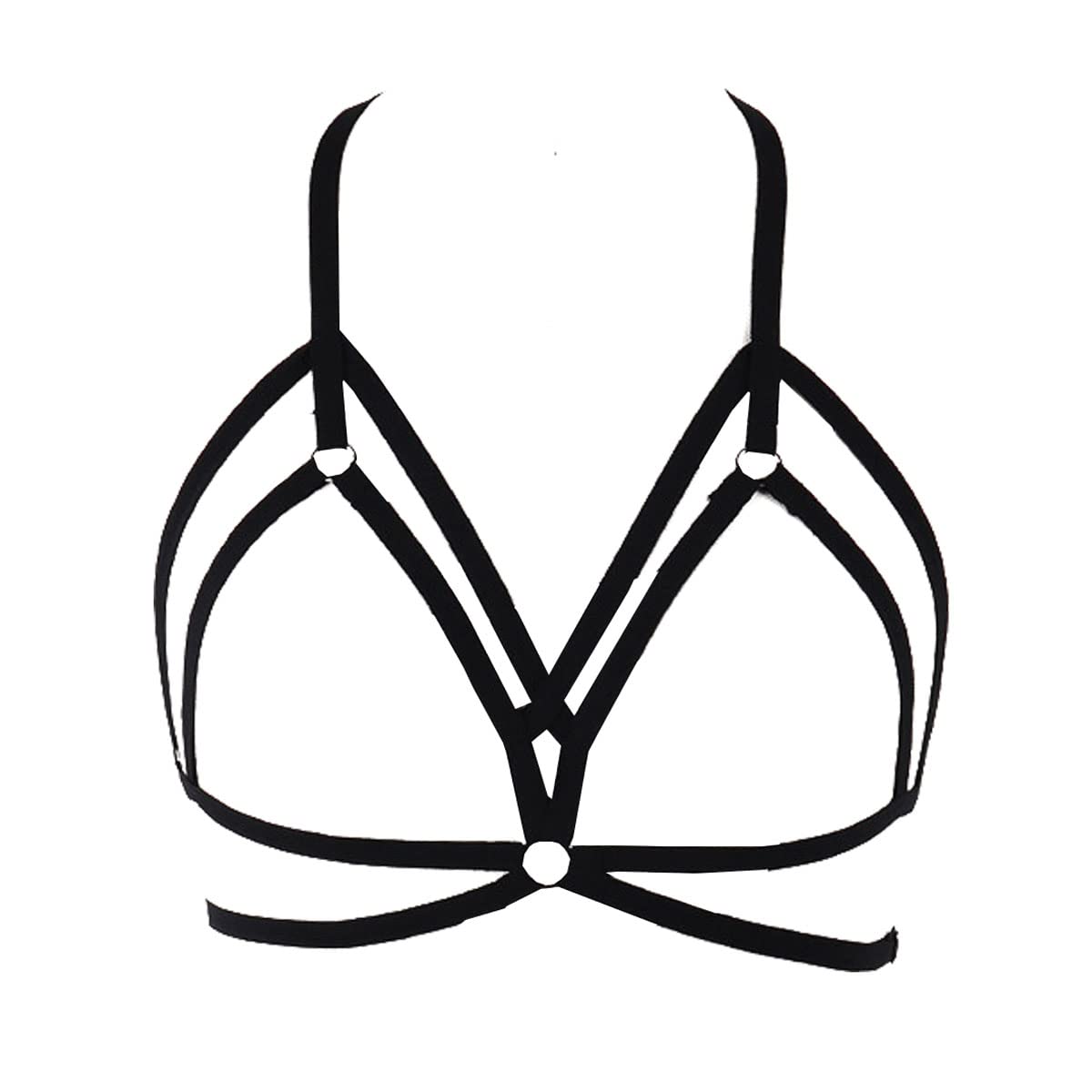 HJZLSSYS Body Harness Women Cage Bra Sexy Harness Strappy Bras Gothic Plus Size for Women Black ... (Style-3)