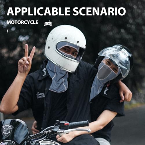 Image of LONGLONG Balaclava Face Mask- 2 Pcs Sun Protection Mask Dustproof, Breathable Summer Full Face Cover for Motorcycle, Cycling