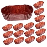 Mikinona 1000 Stück Papierbackform Ovaler Papier Muffinförmchen mit Wasserfestem Hitzebeständigem Material für Desserts und Cupcakes bei Tee Partys und Kiosks