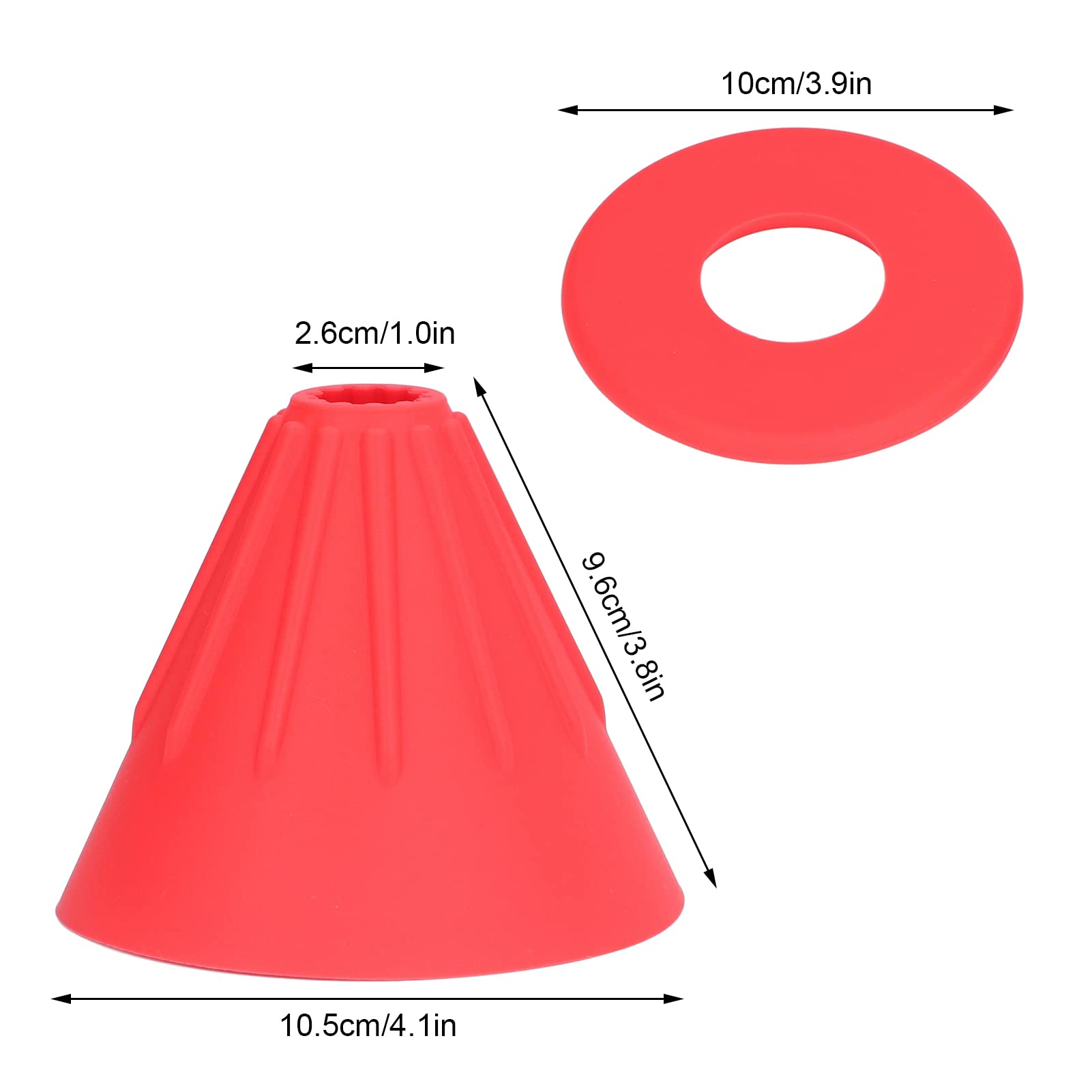 NDNCZDHC Portable Silicone Pour over Coffee Dripper, Reusable Drip Coffee Pour Over, Travel Pour over Coffee Maker for Camping Home Office (Red)