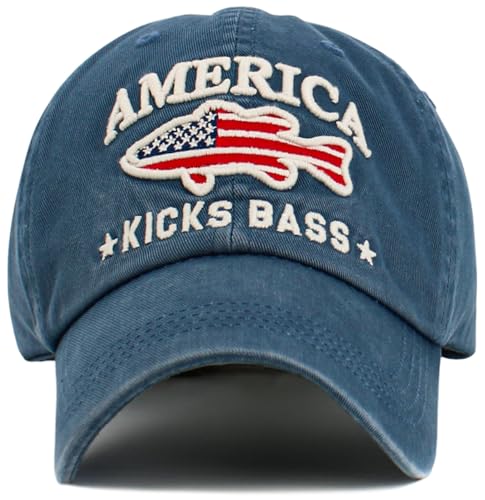 Image of KBETHOS Outdoor Hunting Fishing Lake Life Tactical Distressed Baseball Cap Dad Hats Adjustable Unisex
