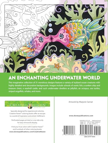 Creative Haven Fanciful Sea Life Coloring Book
