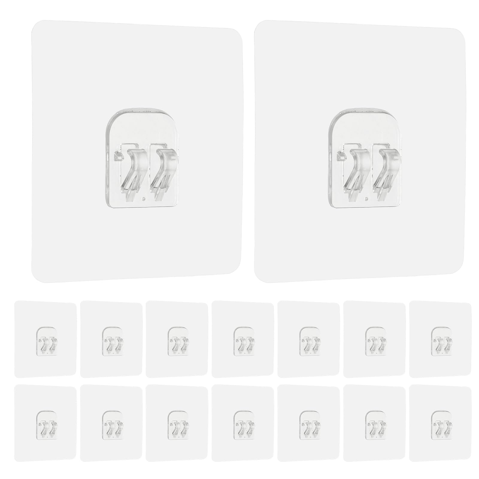 uxcell 16Pcs Shower Caddy Adhesive Replacement 3 1x3 1 Square No Drilling Shower Caddy Hook Waterproof Adhesive Wall