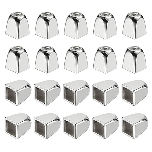 Cierres de cuerda metálicos para bolsas y chaquetas de bricolaje, terminales de 4 mm 2