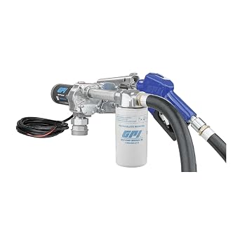 GPI - M-180 Series Fuel Transfer Pump, Automatic Shut-off Nozzle with Filter Kit, 18 GPM, 12 Volt 110612-02
