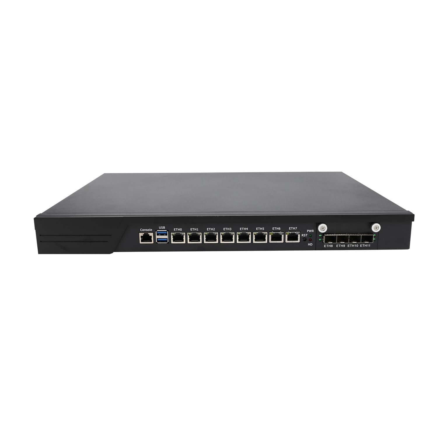 1U Firewall Appliance with Redundancy Power Supply, PFSense, Mikrotik, OPNsense, Untangle, Sophos, Kerio, VPN, I7 7700, RJ10, 8 x LAN, 4 x SFP+ 10GbE X710, 32G RAM, 512G SSD