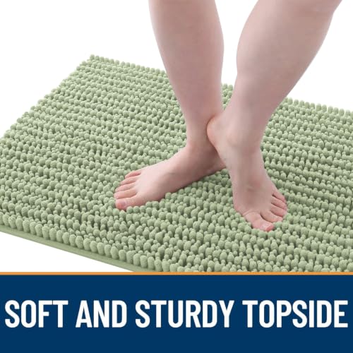 Image of OLANLY Dog Door Mat for Muddy Paws 30x20, Ultra-Absorbent Chenille Mud Mat