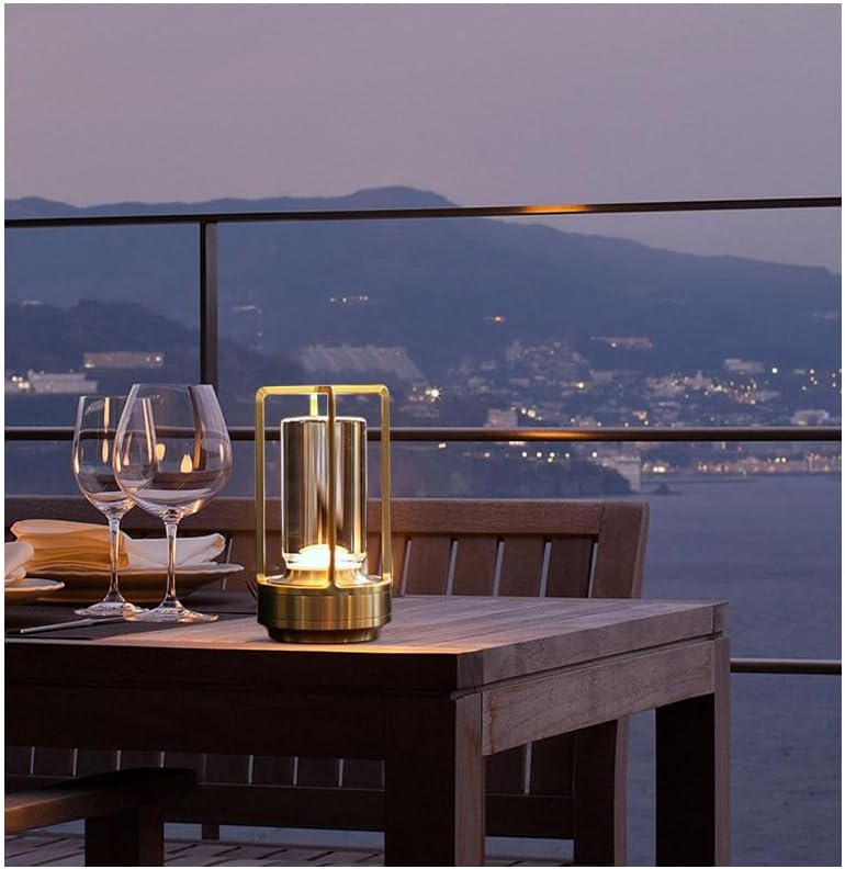 Miniatura 4 de Klarako Lumisom - Linterna de cristal, lámpara de mesa Lumisom, lámpara de mesa de cristal con control táctil, luces LED inalámbricas recargables