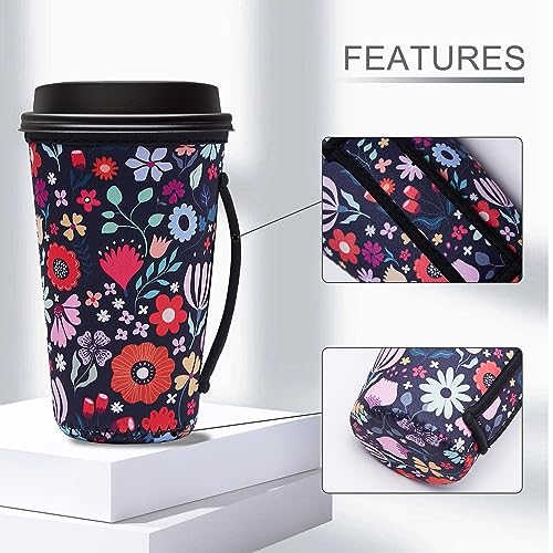 Image of Reusable Coffee Sleeve, Neoprene Sleeve, Fits 16-32oz Hot /Cold Cup