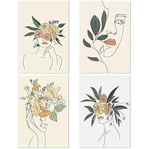 burkfeeg 4 Piezas Juego de Pósteres Cover