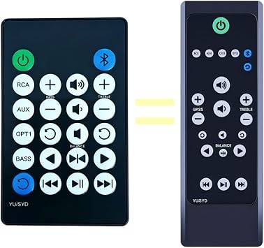 Replacement New Remote Control Compatible for Kanto Grandstand Power Speaker YUSYD YU/SYD YU3 YU4 YU5 YU6 SYD6 SYD6 YARO2 Yaro 2 YARO2-AMP Amplifier