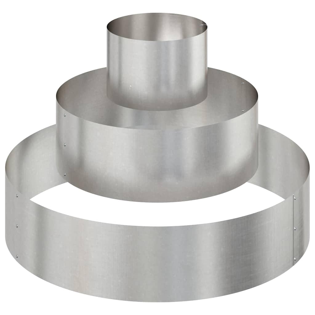 Edelstahl Pflanzkübel 90x90x20 cm Silber, Großer Pflanztopf mit modernem Design, Robuste Gartenblumentopf für Terrasse Balkon und Wohnraum