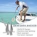 MUS-LEX Heavy Duty Boat Anchor Kit with a 5/8/10/13/18 lb Danforth Anchor,Anchor Chain, Anchor Rope and Shackle,Boat Anchor for Pontoons, Dinghies, Fishing Boats, Bass Boats,Sport Yachts