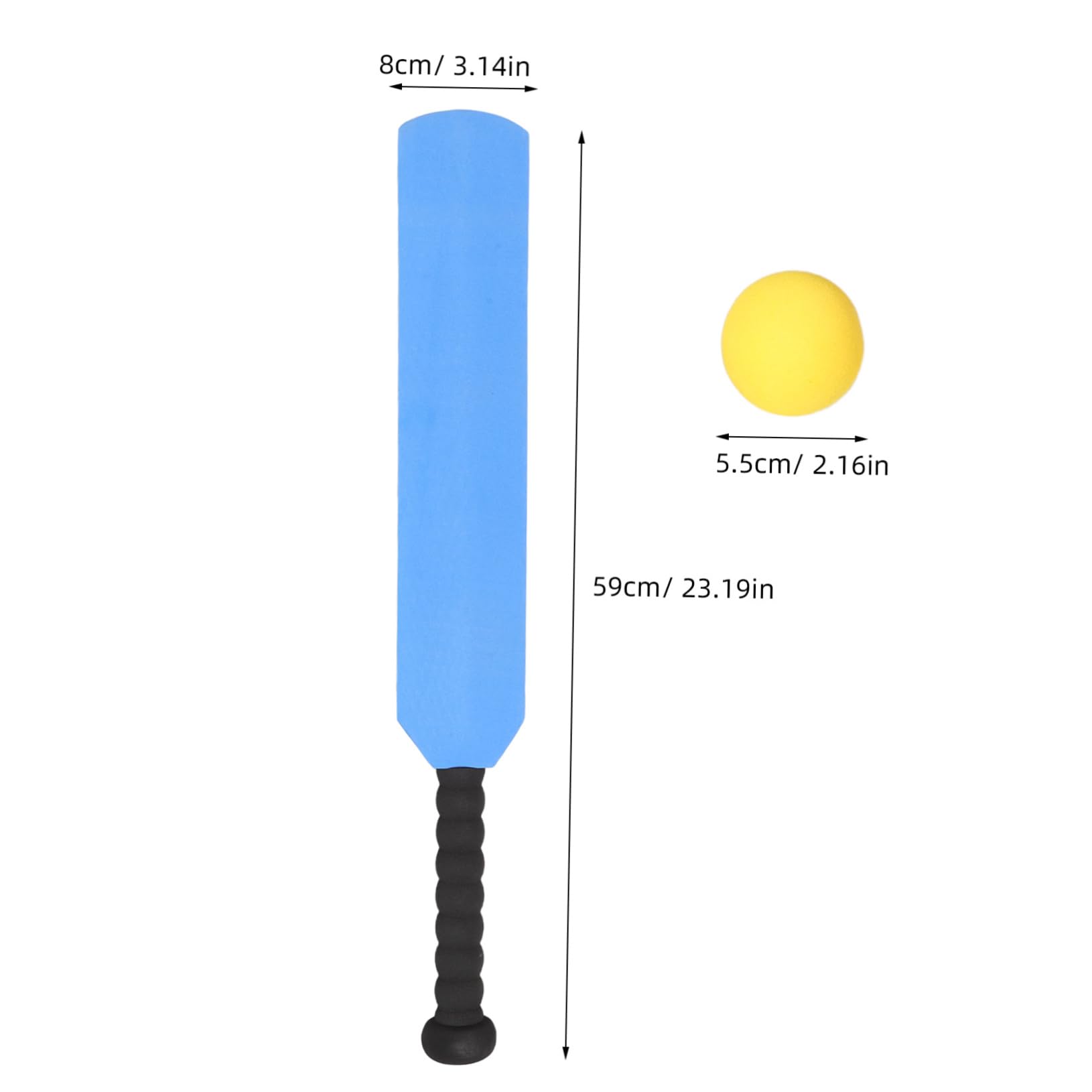 Totority Beginner's Cricket Set Handheld Baseball Stick Multi-use Baseball Bat for Children Fun Cricket Training Equipment