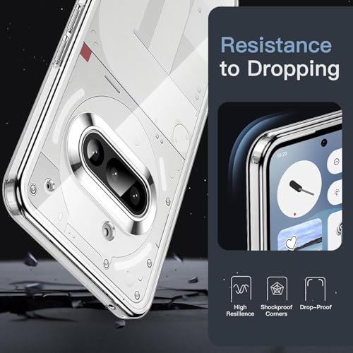 Image of REALCASE Silicone Nothing Phone 3A Back Cover Case | Scratch Resistant Protective Crystal Clear Transparent | Bumper Back Cover Case for Nothing Phone 3A 5G